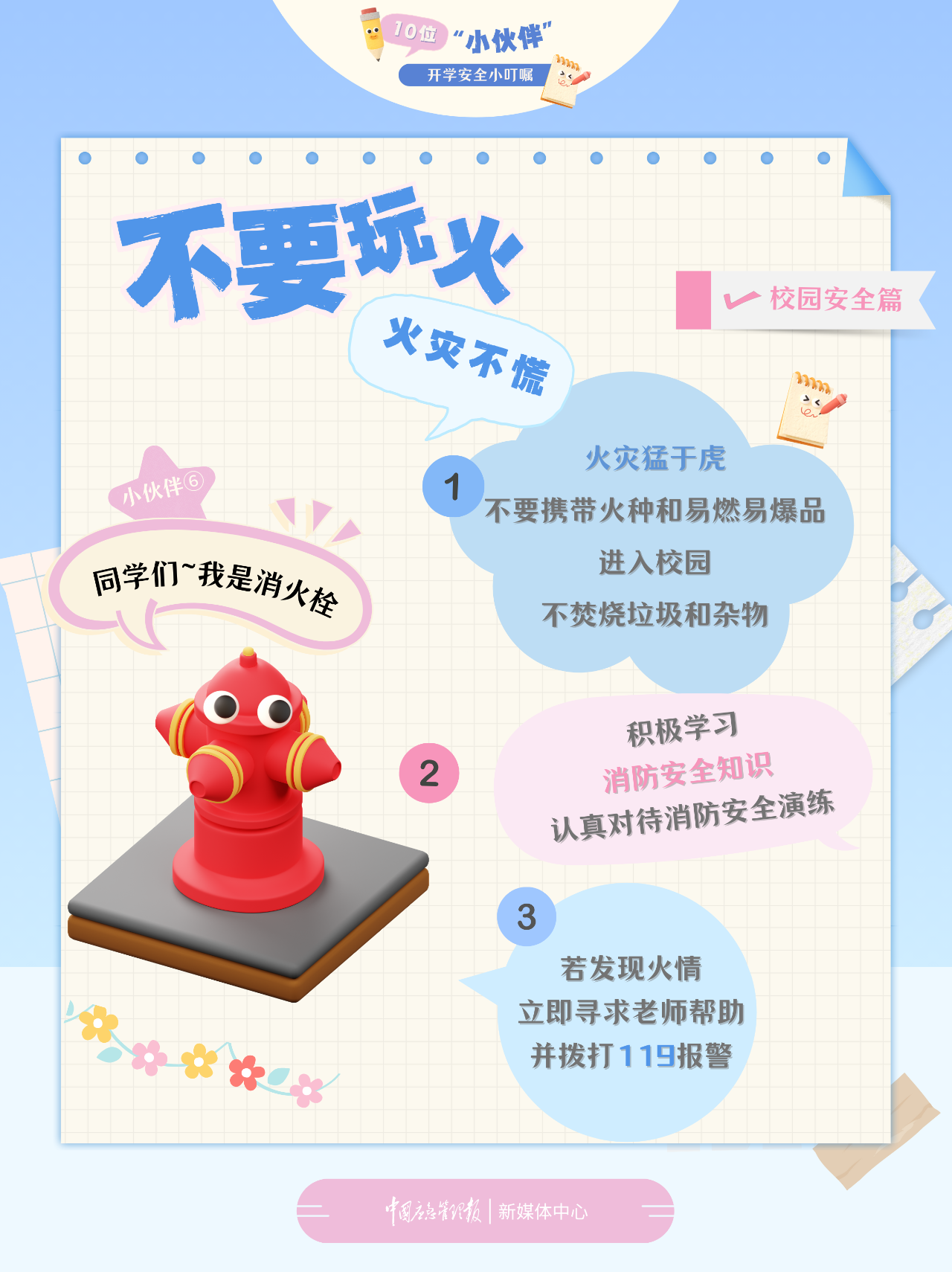 10位“小伙伴”的开学安全小叮嘱(图1)